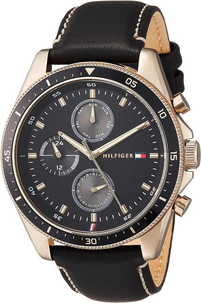 Tommy Hilfiger Parker Black Brown Watch 1791836 Hoofdafbeelding