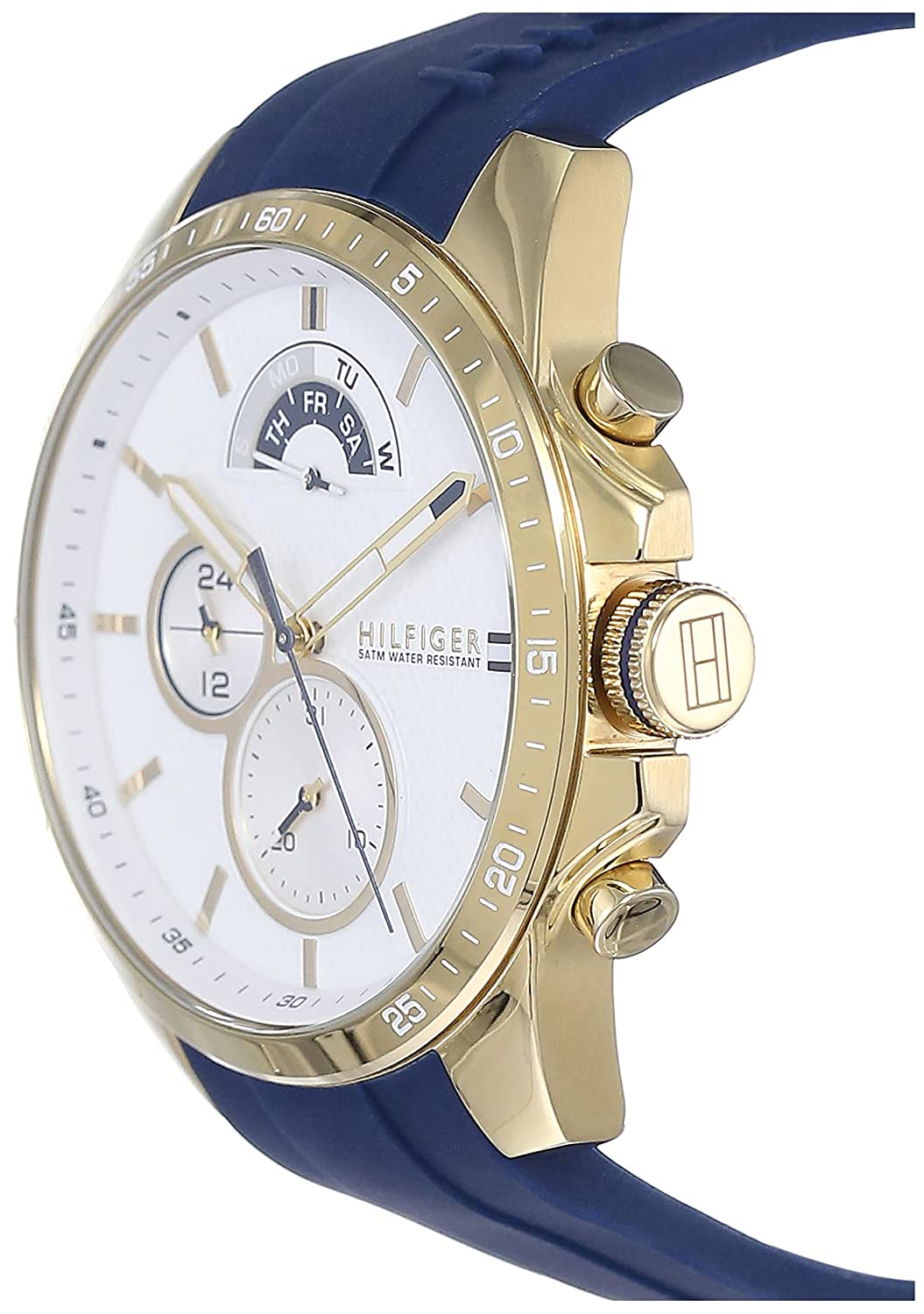 Tommy Hilfiger Quartz Analoog Herenhorloge met Witte Wijzerplaat 48mm 1791353 Secundaire afbeelding