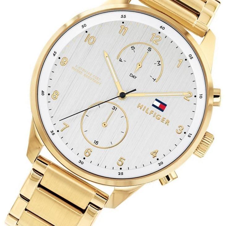 Tommy Hilfiger Herenhorloge van roestvrij staal met gouden band 1791576 Secundaire afbeelding