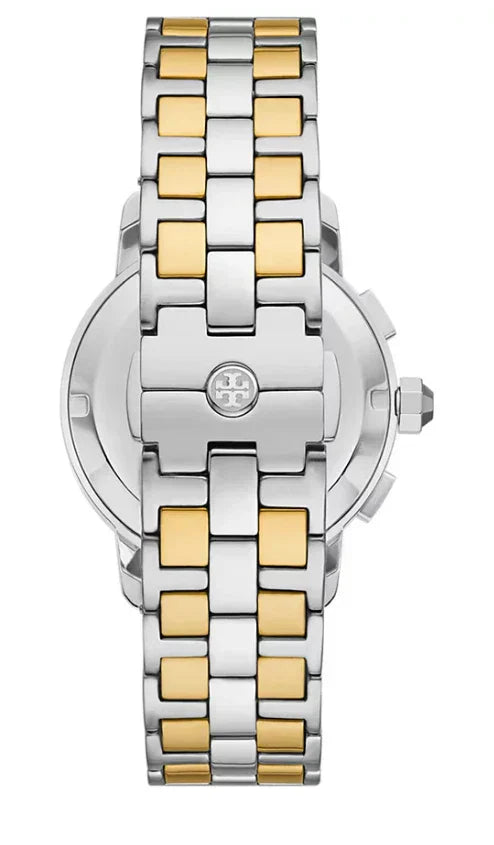 Tory Burch Chronograph Two-Tone Bracelet Women's Watch TBW1052 Secundaire afbeelding