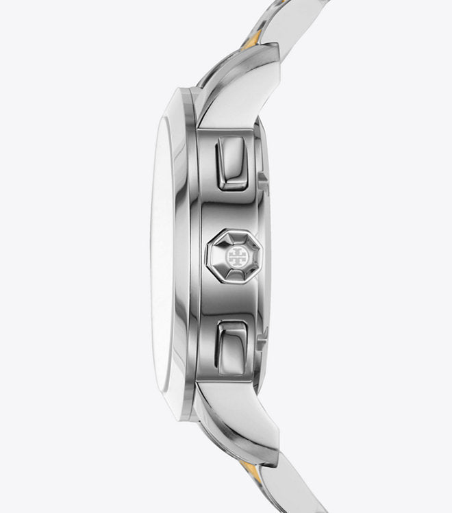 Tory Burch Classic Chronograph Two-Tone Watch Women's Watch TBW1034 Secundaire afbeelding