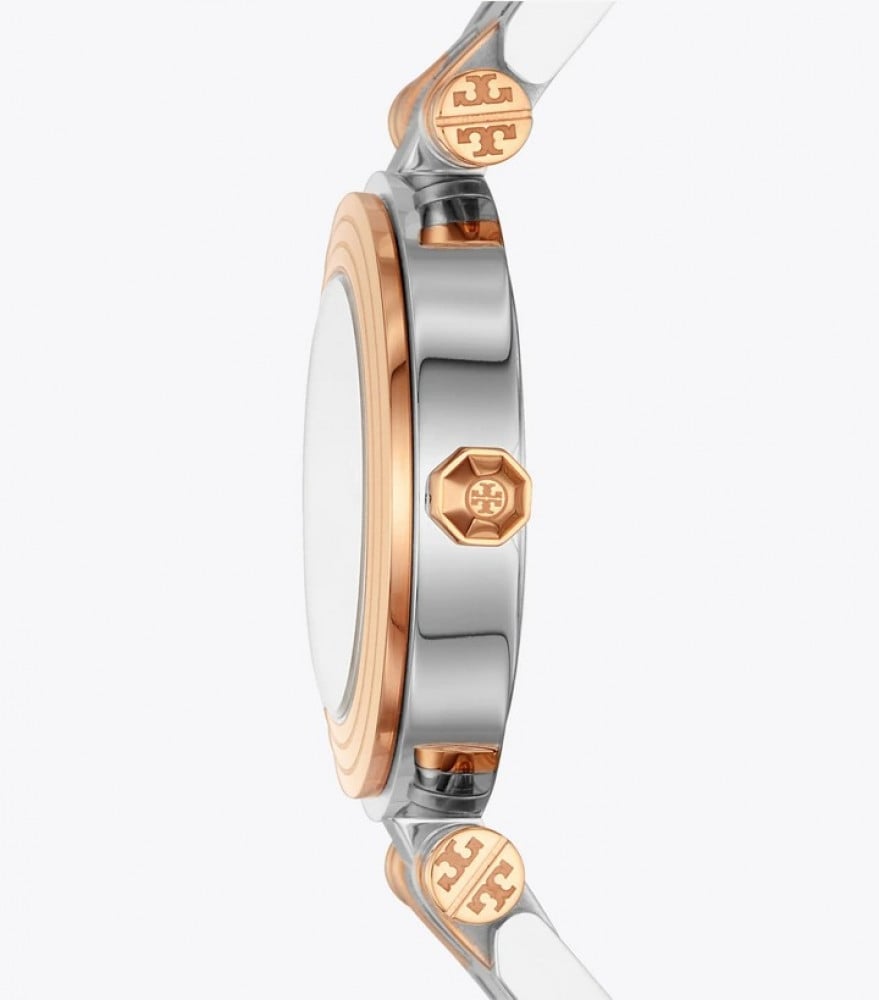 Tory Burch Classic T Watch Two Tone Women's Watch TBW9011 Secundaire afbeelding