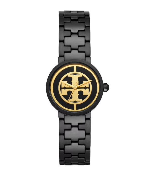 Tory Burch Reva Black Stainless Steel Women's Watch TBW4038 Hoofdafbeelding