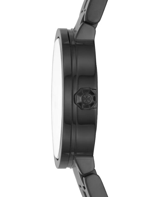 Tory Burch Reva Black Stainless Steel Women's Watch TBW4038