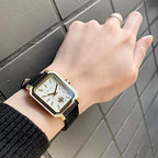 Tory Burch Robinson Gold Black Leather Strap Women's Watch TBW1504