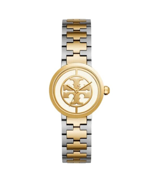 Tory Burch The Reva Dual Tone Stainless Steel Strap Women's Watch TBW4016 Hoofdafbeelding