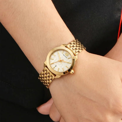 Tory Burch Whitney 28mm Ivory Dial Gold-Tone Women's Watch TBW8000