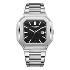 Lee Cooper Maxime Square Case Black Dial Silver Watch - LC08269.360