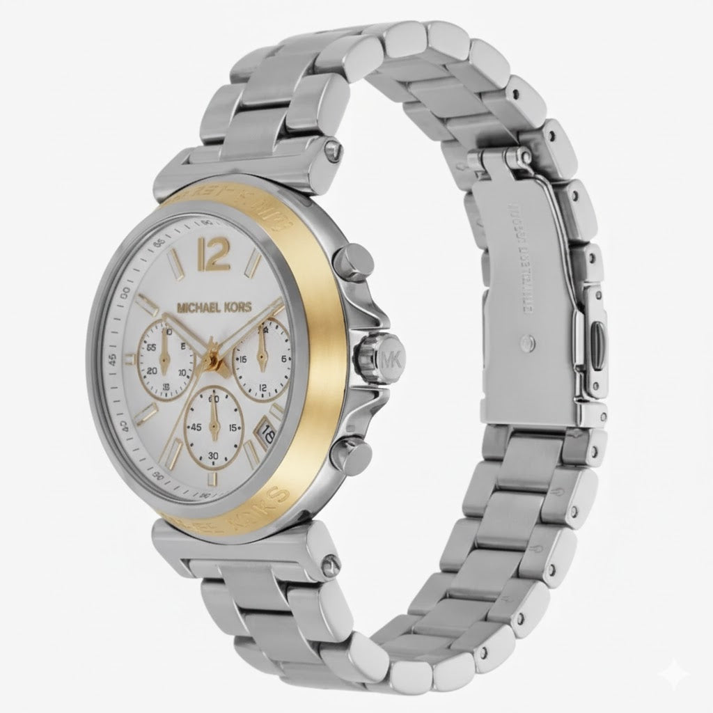 Michael Kors Maren Chronograph White Dial Silver Watch - MK7495 Secundaire afbeelding