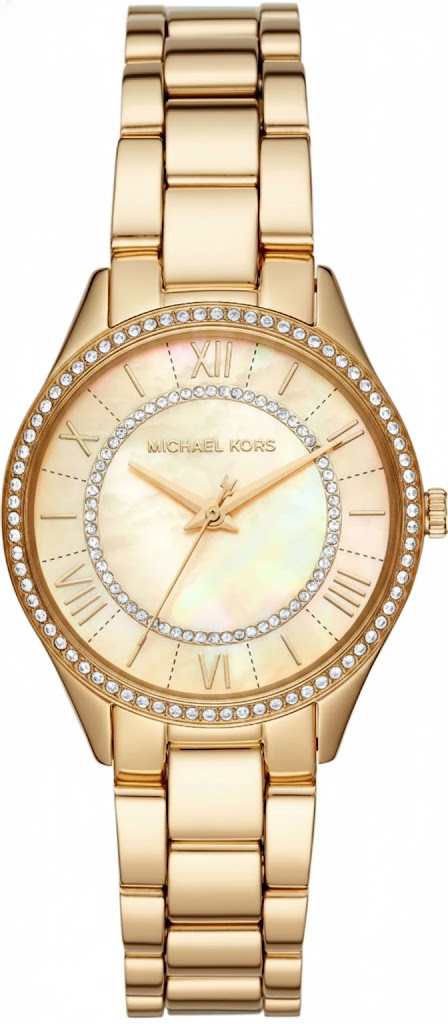 Michael Kors Lauryn Pavé dameshorloge in goudkleur - MK4490 Hoofdafbeelding