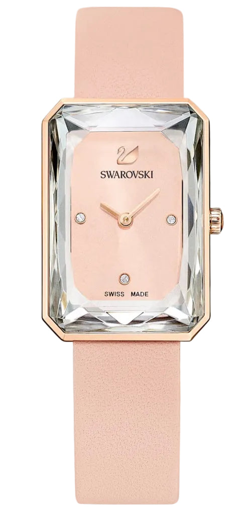 Swarovski Uptown Pink Dial Pink Leather Strap Women's Watch 5547719