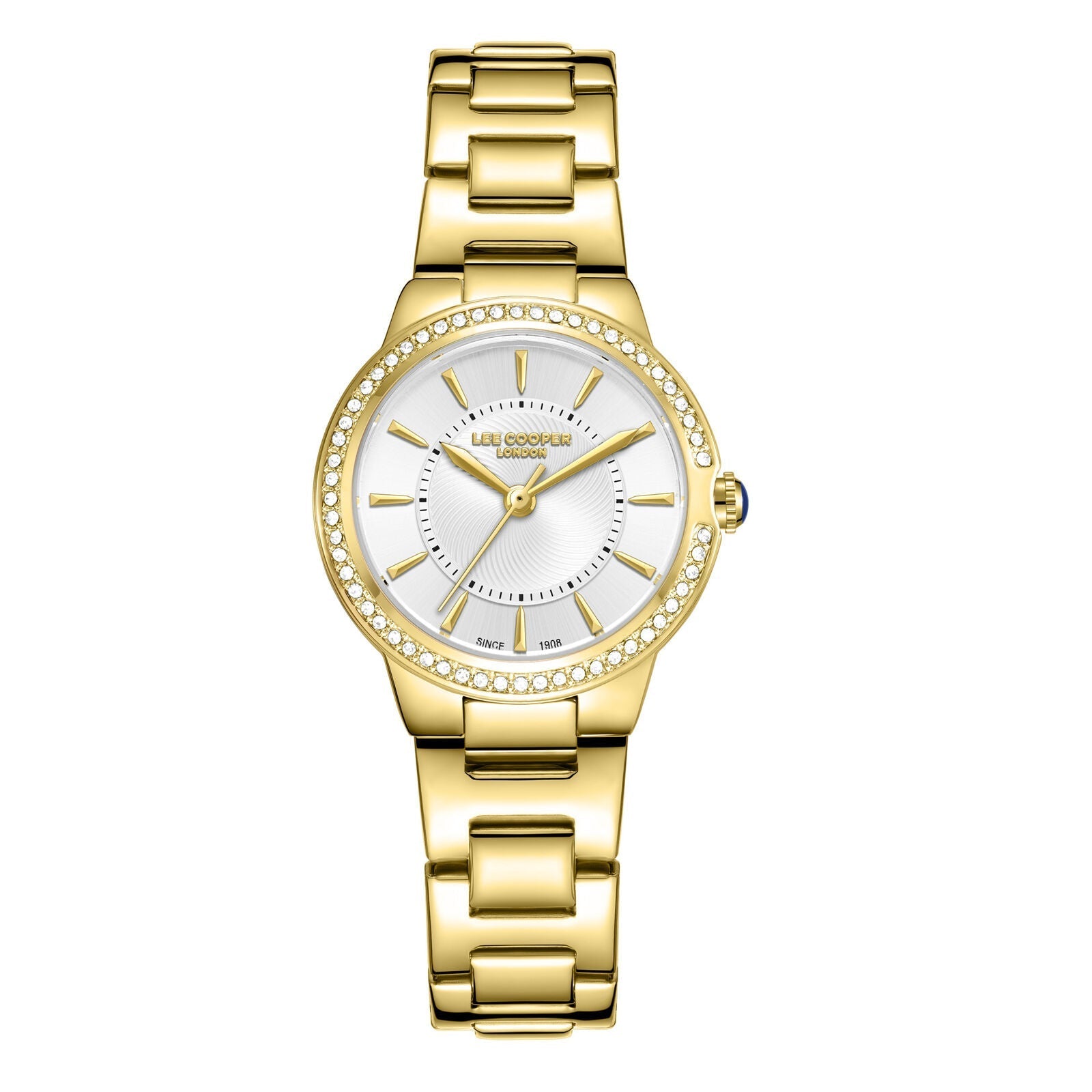Lee Cooper Mélodie Silver Dial Gold Watch - LC08295.130 Hoofdafbeelding