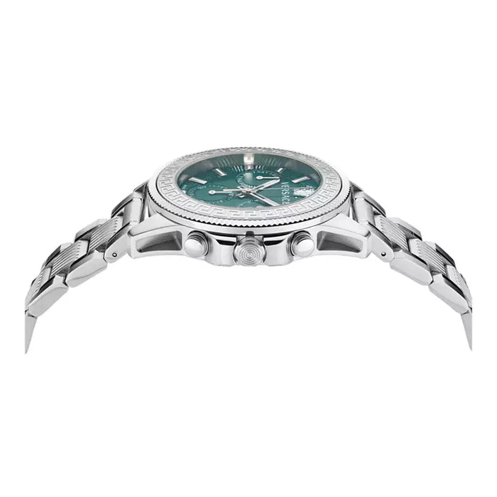 Versace Greca Action Chronograph Quartz Green Dial Silver Steel Strap Men's Watch - VE3J00422 Secondary image