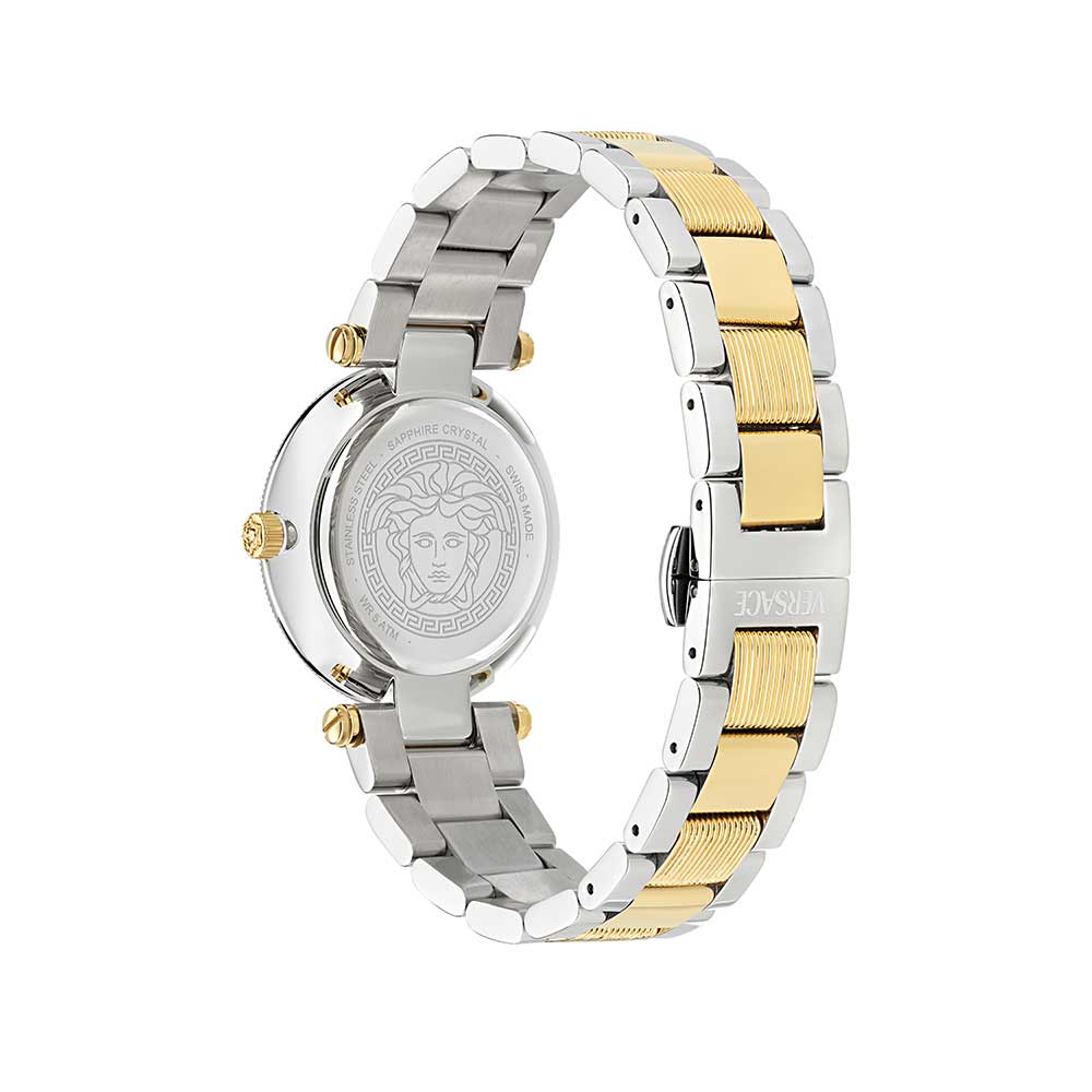 Versace Reve Lady horloge met groene wijzerplaat en tweekleurig design - VE8B00524 Secundaire afbeelding