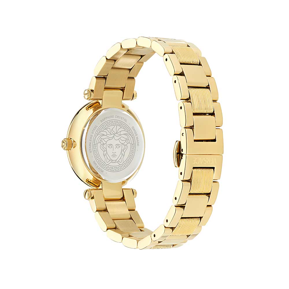 Versace Reve Lady Black Dial Gold Watch - VE8B00624 Secundaire afbeelding