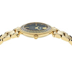 Versace Reve Lady Black Dial Gold Watch - VE8B00624