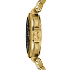 Versace Aion Chronograph Gold Black Dial Men's Watch - VE1D01721