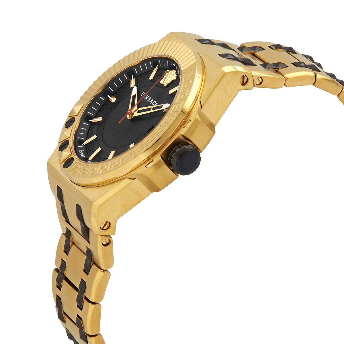 Versace Chain Reaction Quartz Black Dial Men's Watch VEDY00619 Secondary image