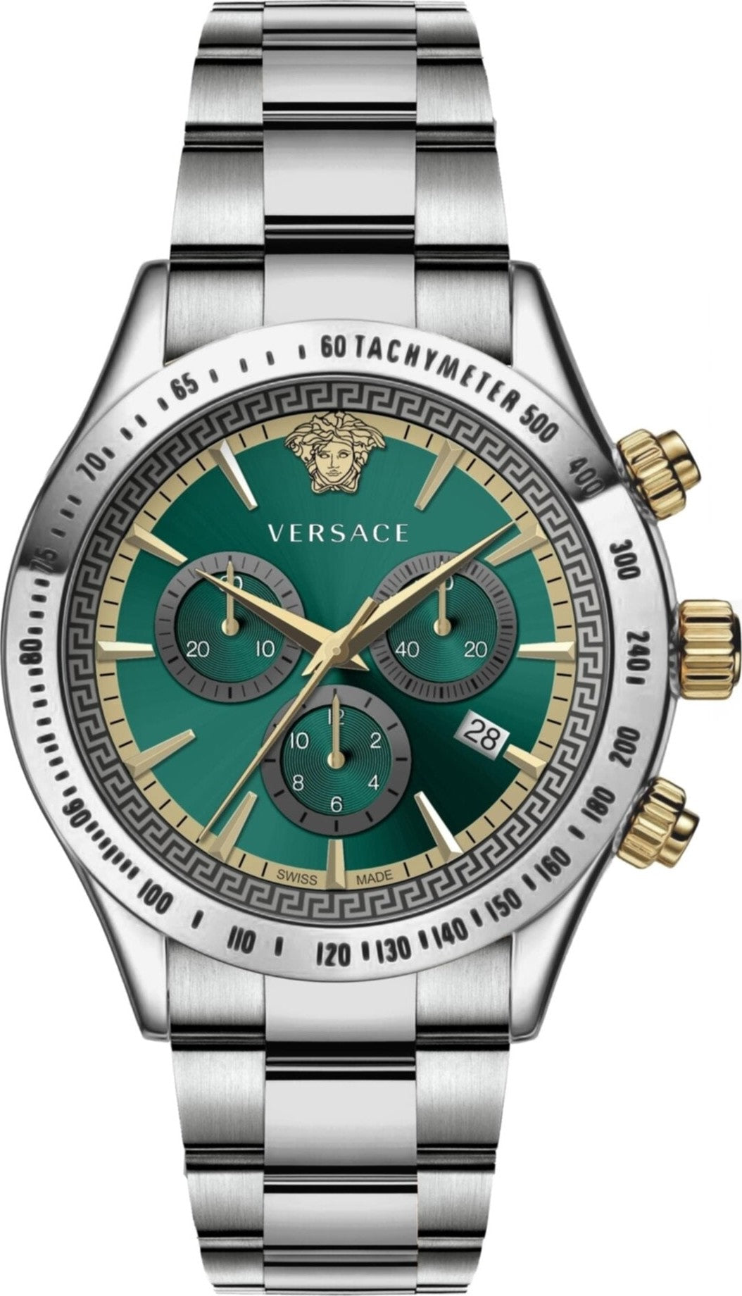 Versace Classic Chronograph Green Dial Men's Watch - VEV700721 Main image