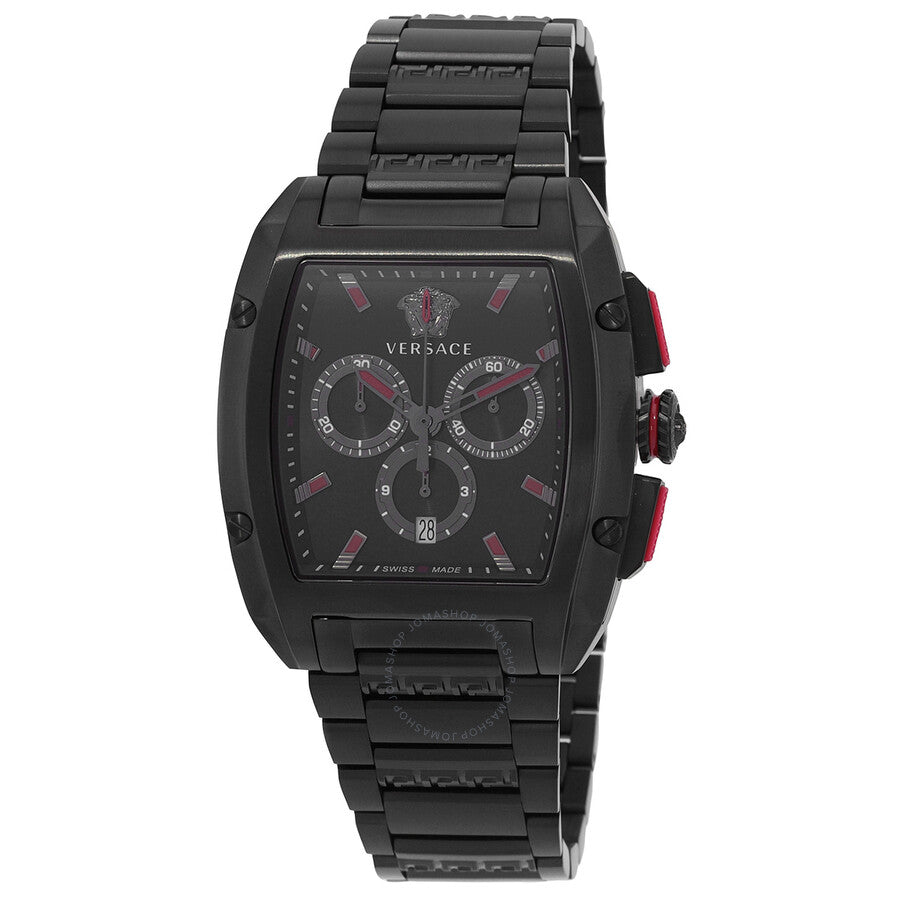 Versace Dominus Chronograph Quartz Black Dial Men's Watch VE6H00623 Main image