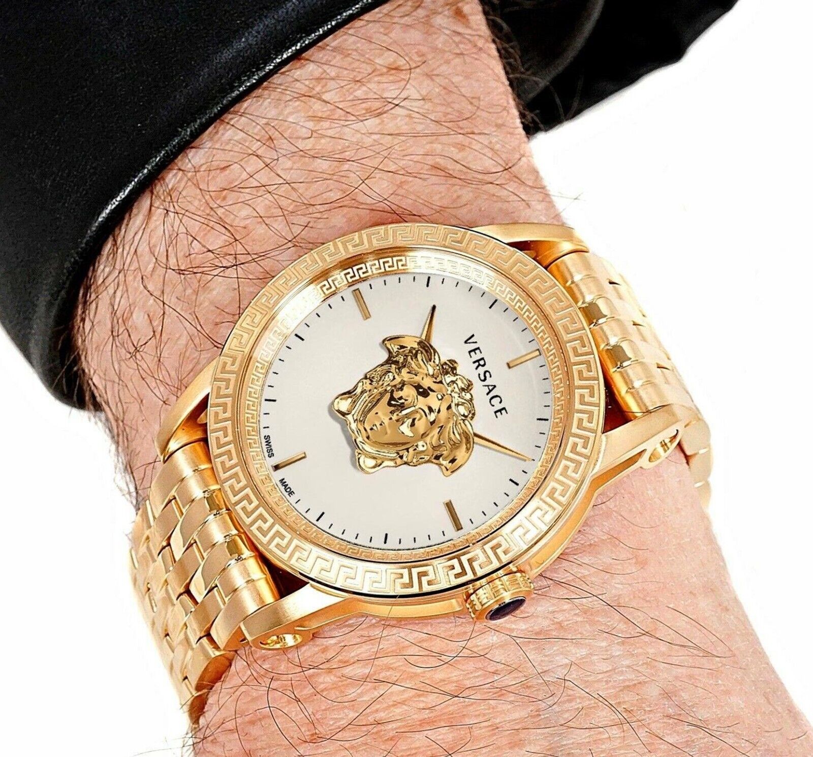 Versace Empire White Gold Stainless Steel Men's Watch VERD00318