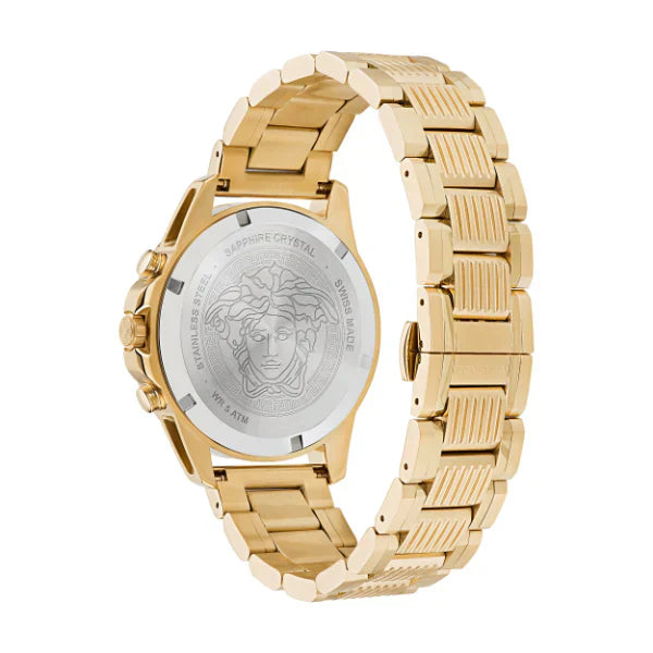 Versace Greca Action Chronograph Gold Men's Watch - VE3J00622