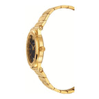 Versace Greca Black Dial Gold Steel Strap Women's Watch - VEVH00820