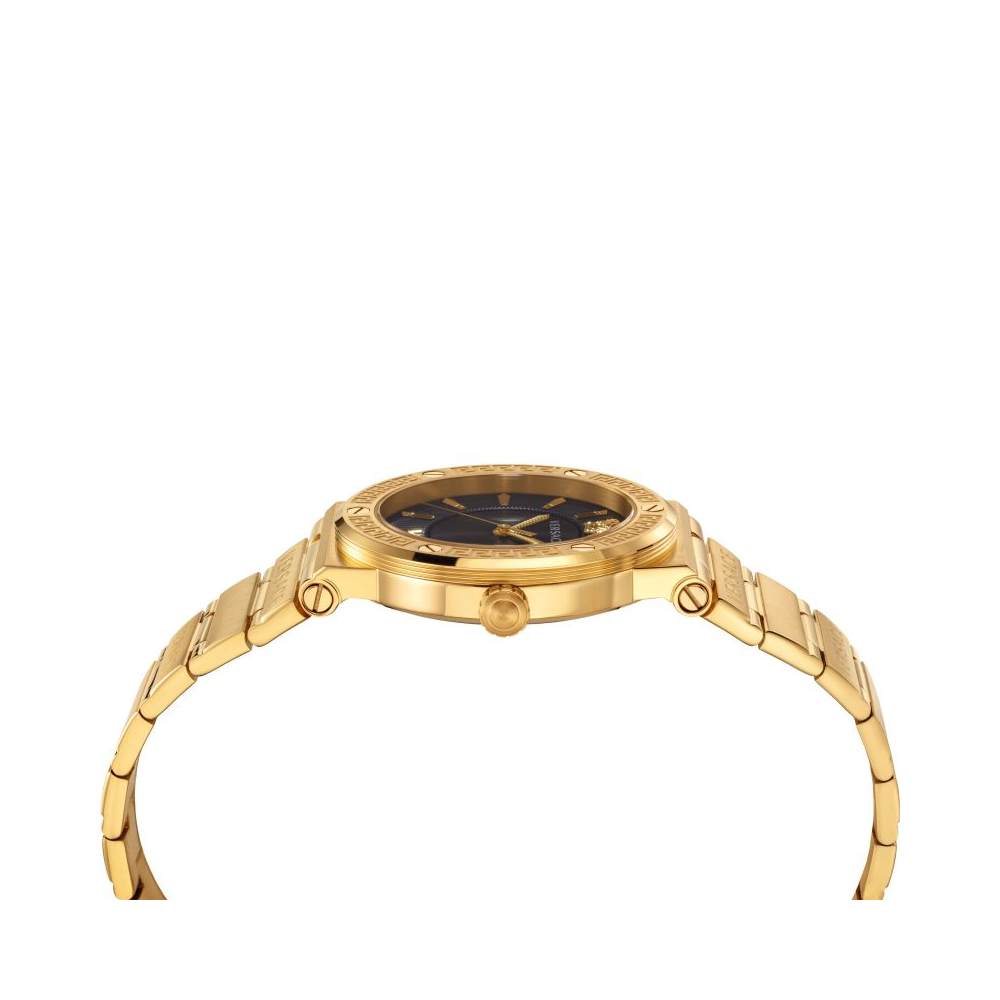 Versace Greca Black Dial Gold Steel Strap Women's Watch - VEVH00820 Secondary image