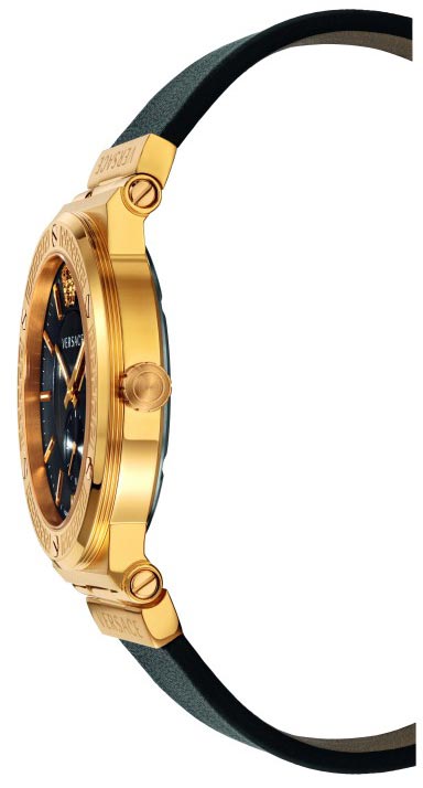 Versace Greca Black Leather Men's Watch - VEVI00220 Secondary image
