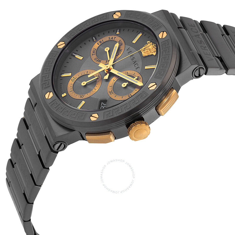 Versace Greca Logo Chronograph Quartz Grey Dial Men's Watch VEZ900521 Secondary image