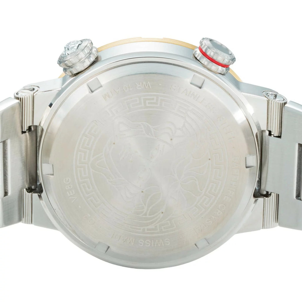 Versace Greca Logo Diver Green Dial Two-Tone Swiss Chronograph Watch - VE8G00524 Secondary image