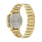 Versace Greca Logo Quartz Black Dial Gold Steel Strap Watch for Men - VE8G00624