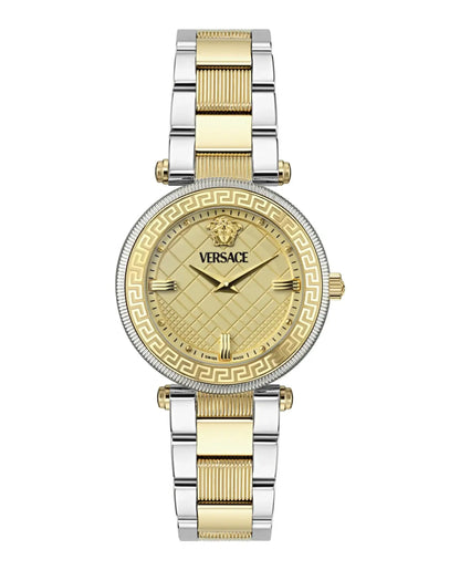 Versace Reve 35mm Gold Dial Two-Tone Women's Watch VE8B00324