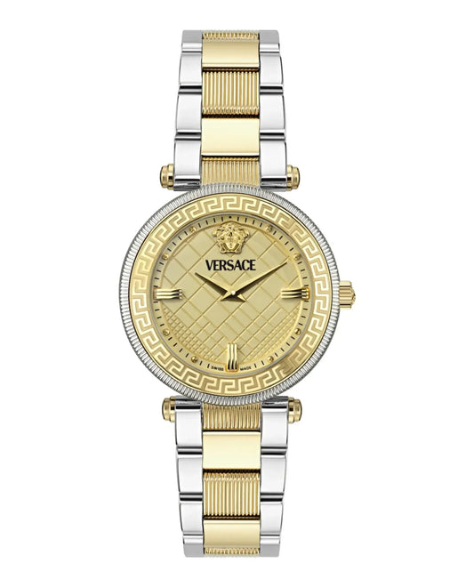Versace Reve 35mm Gold Dial Two-Tone Women's Watch VE8B00324