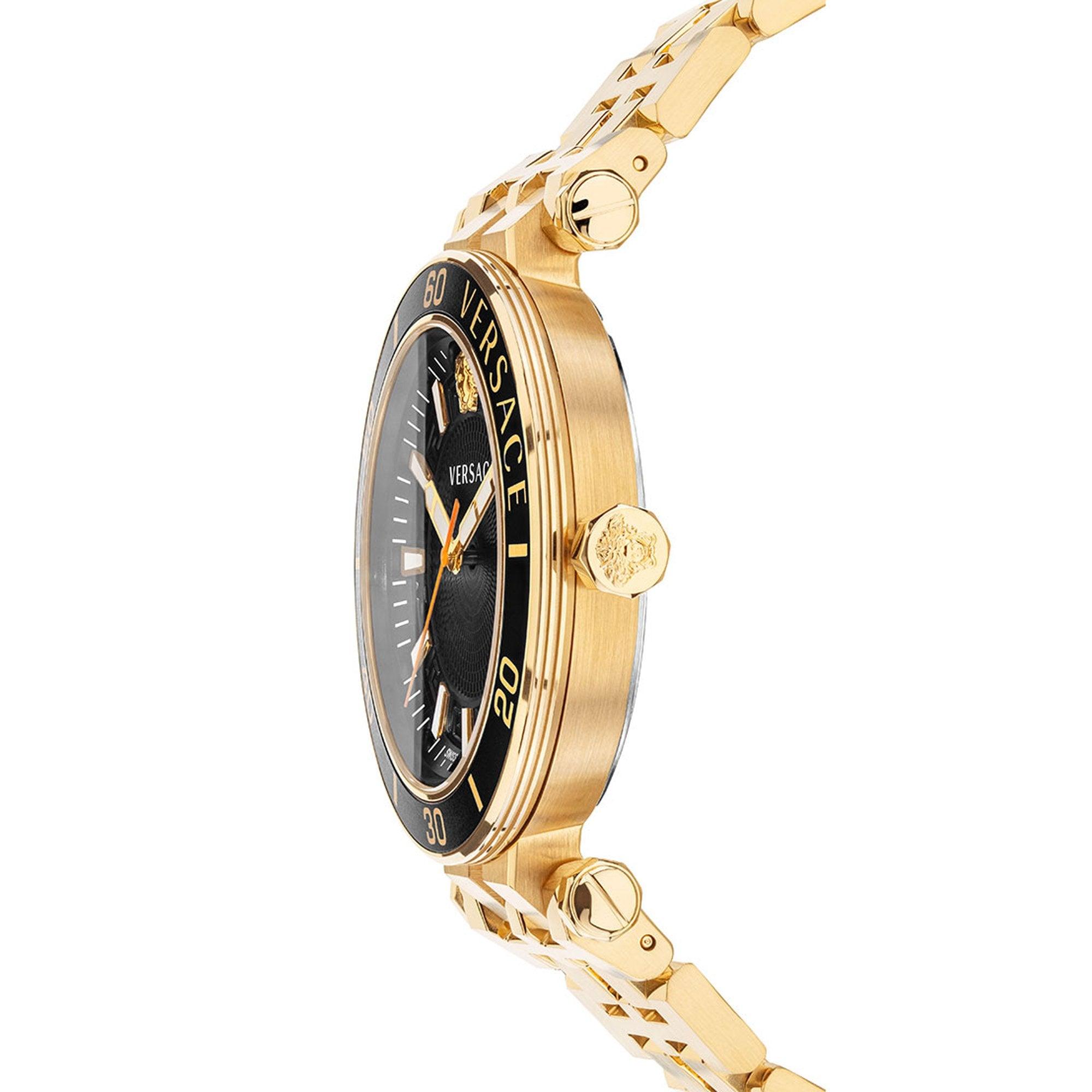 Versace Greca Sport Gold Black Dial Men's Watch - VEZ300721 Secundaire afbeelding