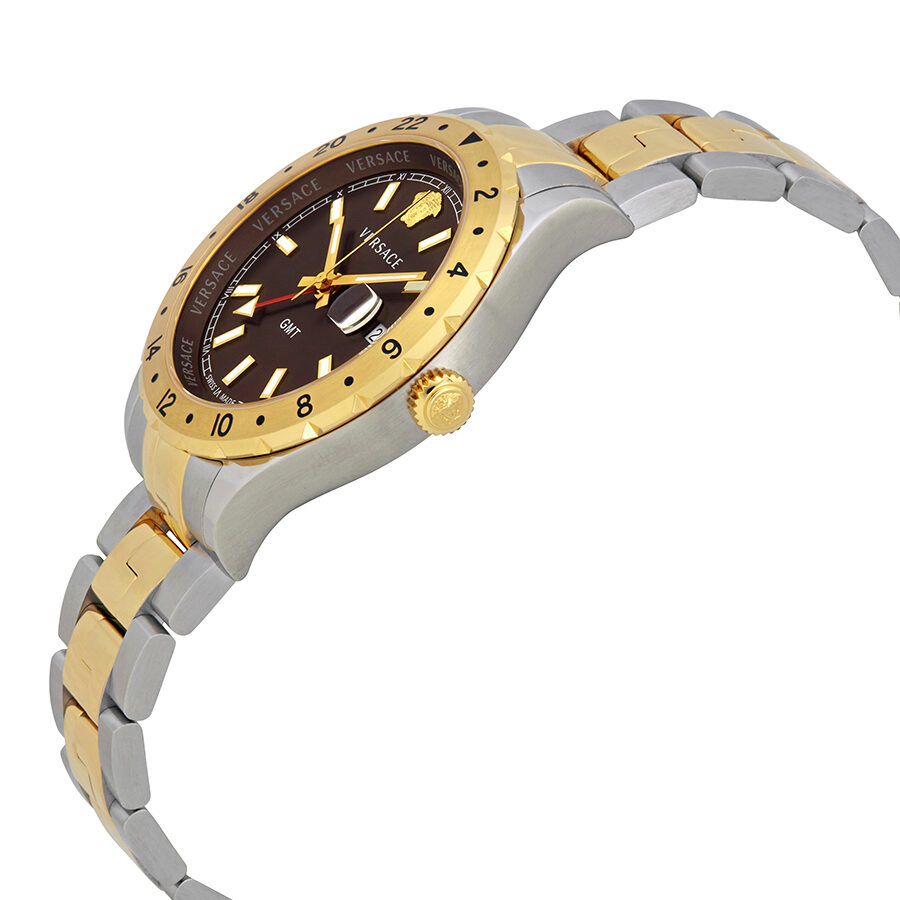 Versace Hellenyium Brown Dial Two-tone Swiss Movement Watch - V11040015 Secundaire afbeelding