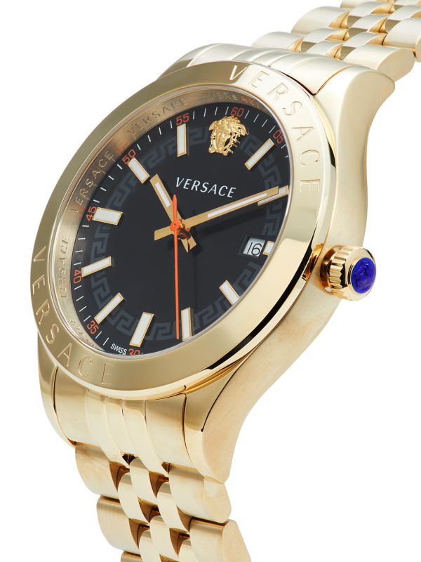 Versace Hellenyium Gold Black Dial Men's Watch - VEVK01221 Secundaire afbeelding