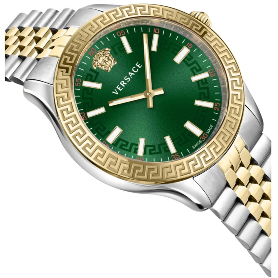 Versace Hellenyium Quartz Green Dial Two Tone Steel Strap Women's Watch - VEHU00420 Secondary image