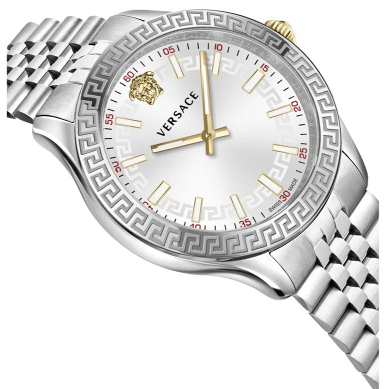 Versace Hellenyium Quartz White Dial Silver Steel Strap Women's Watch - VEHU00320 Secondary image