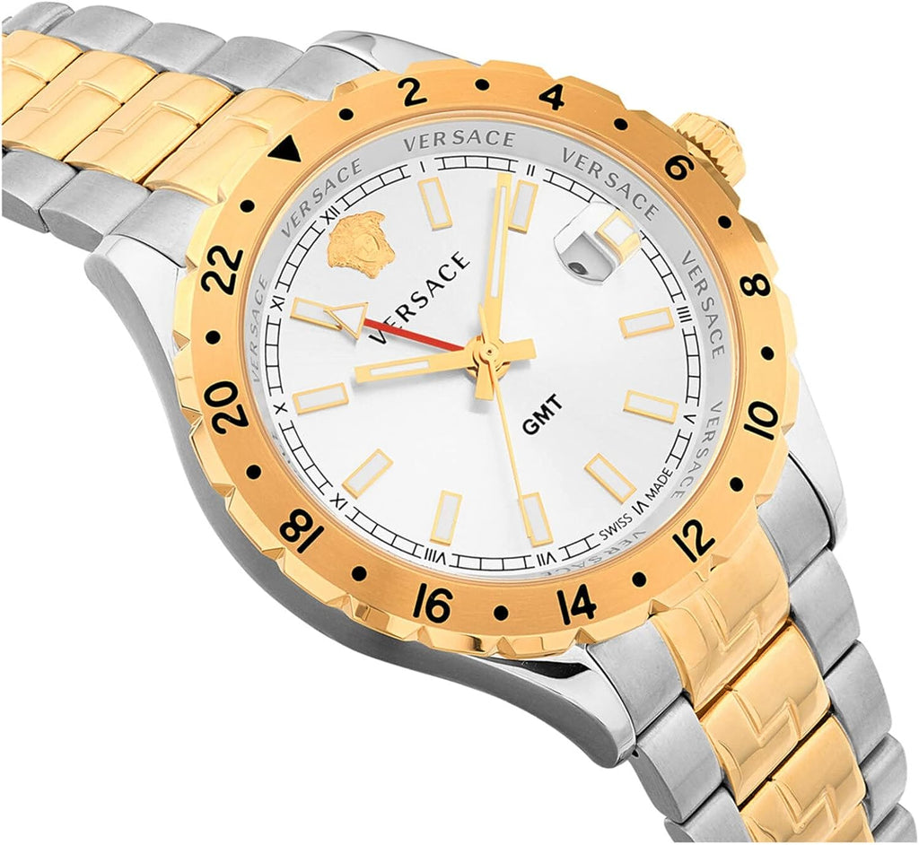 Versace Hellenyium Two Tone GMT Men's Watch - V11030015