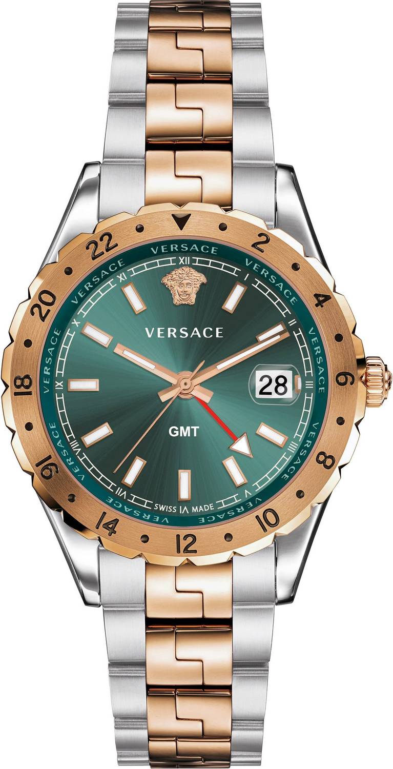 Versace Hellenyium Two-Tone Green Dial Men's Watch - V11050015 Main image