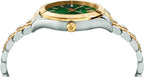 Versace Hellenyium Two-Tone Green Dial Men's Watch VEVK00620