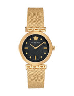 Versace Meander Quartz Black Dial Women's Watch - VELW00720