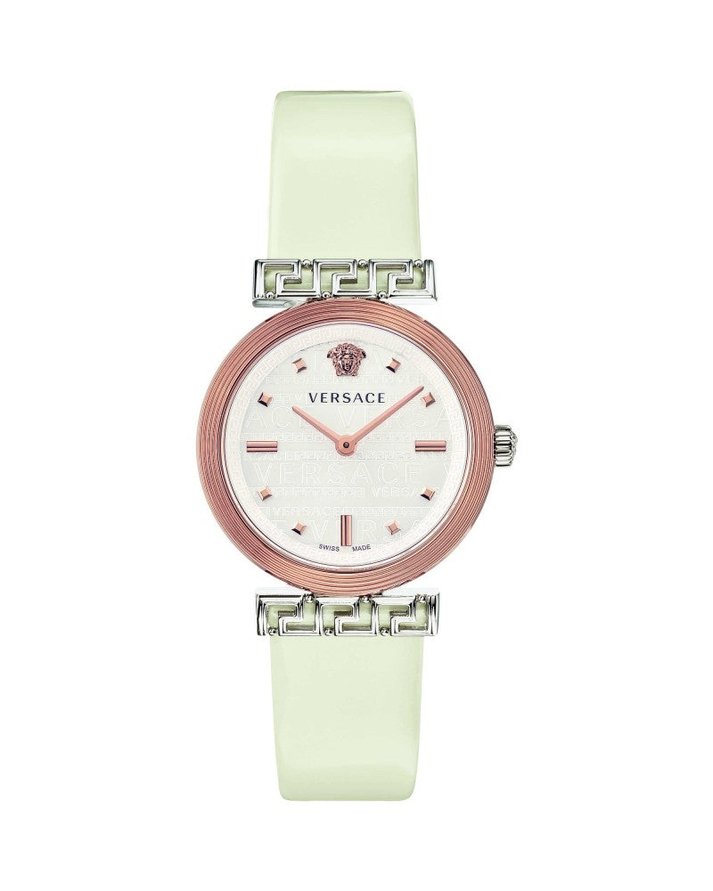 Versace Meander White Leather Strap Women's Watch - VELW00120 Hoofdafbeelding
