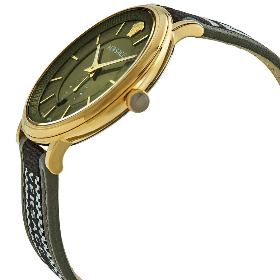 Versace V-Circle Quartz Green Dial Men's Watch - VEBQ01519 Secondary image