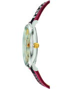 Versace V Circle Silver Dial Two-Tone Leather Strap Swiss Movt Watch - VEBQ01319