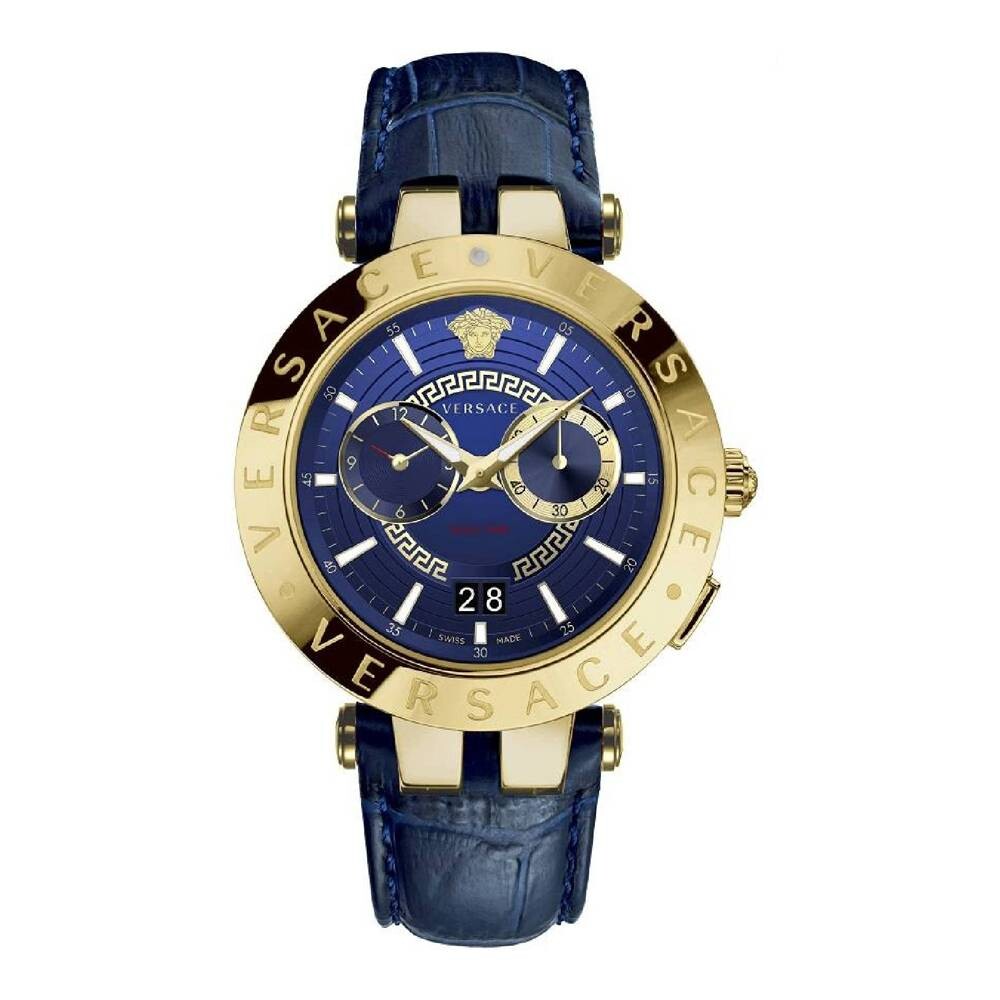 Versace V-Race Quartz Blue Dial Men's Watch - VEBV00219 Main image