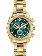 Versace V-Ray Chronograph Green Dial Men's Watch VE2I00621