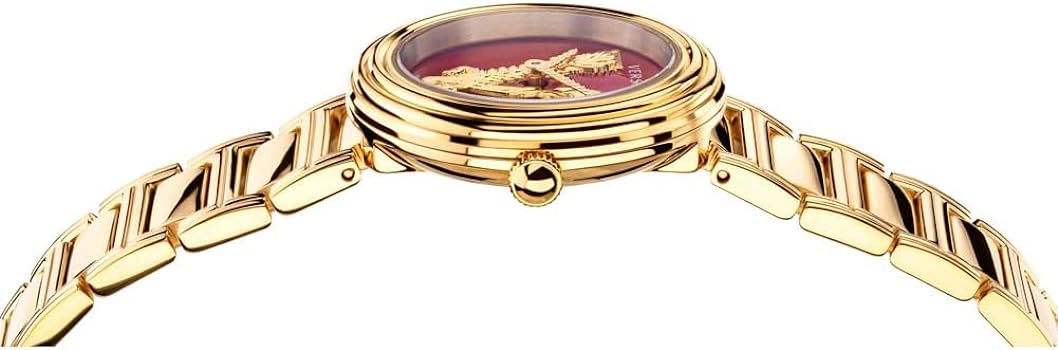 Versace Virtus Gold Mini Red Dial Women's Watch VET300321 Secondary image