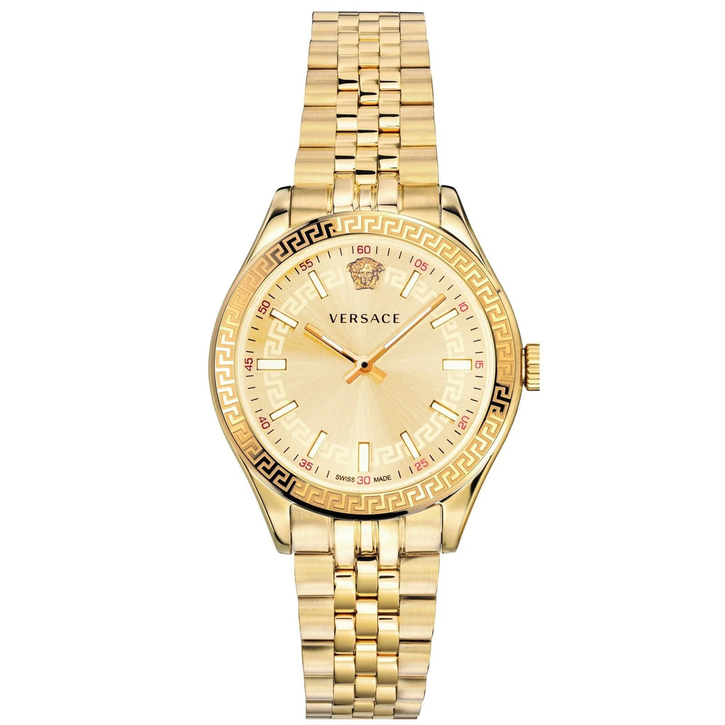 Versace Virtus All Gold Dial Gold Bracelet Watch - VEHU00720